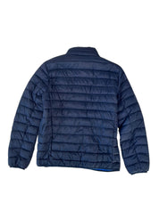 Club Room Mens  fit Puffer Jacket Coat Medium Navy Blue Solid