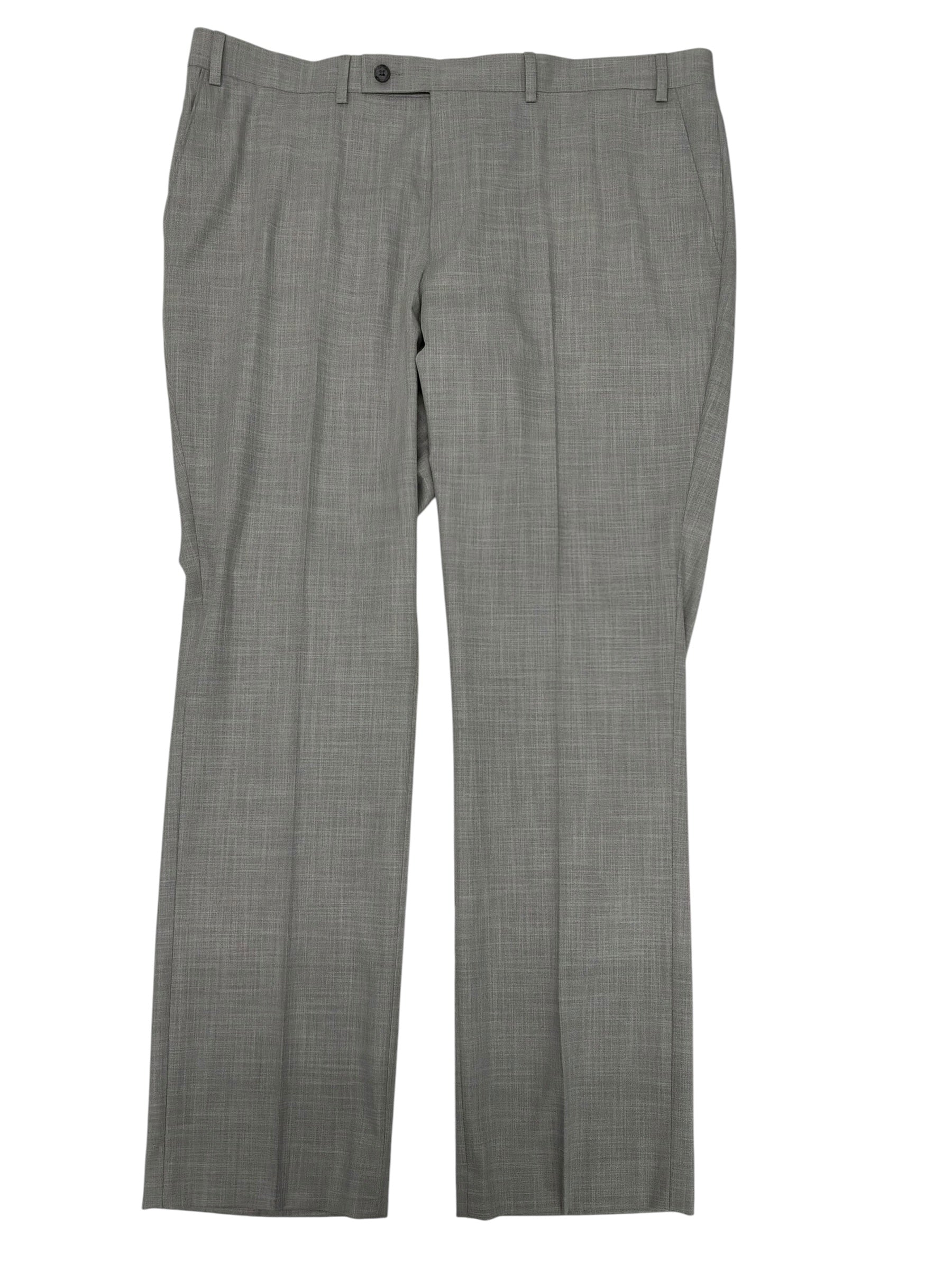 Dkny Mens Modern fit Dress Pants 37 / 30 Light Grey Solid