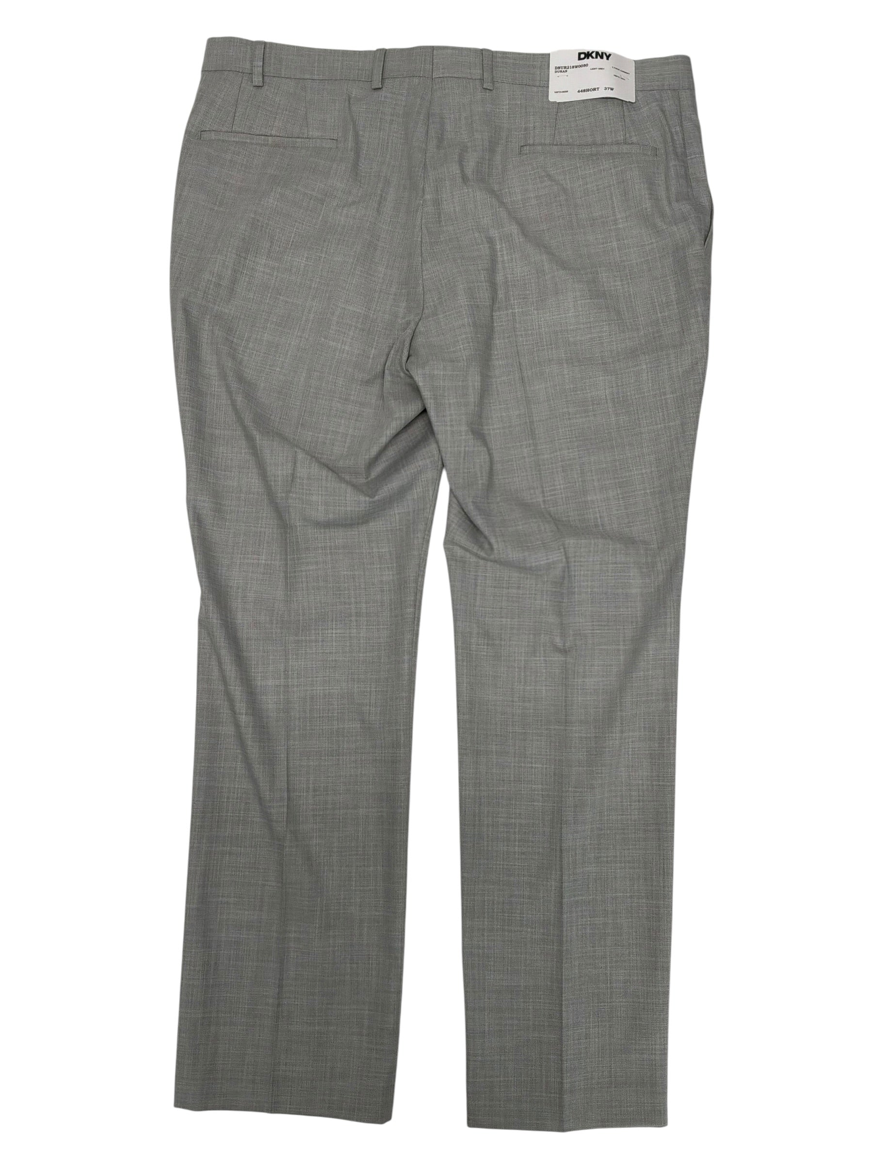 Dkny Mens Modern fit Dress Pants 37 / 30 Light Grey Solid