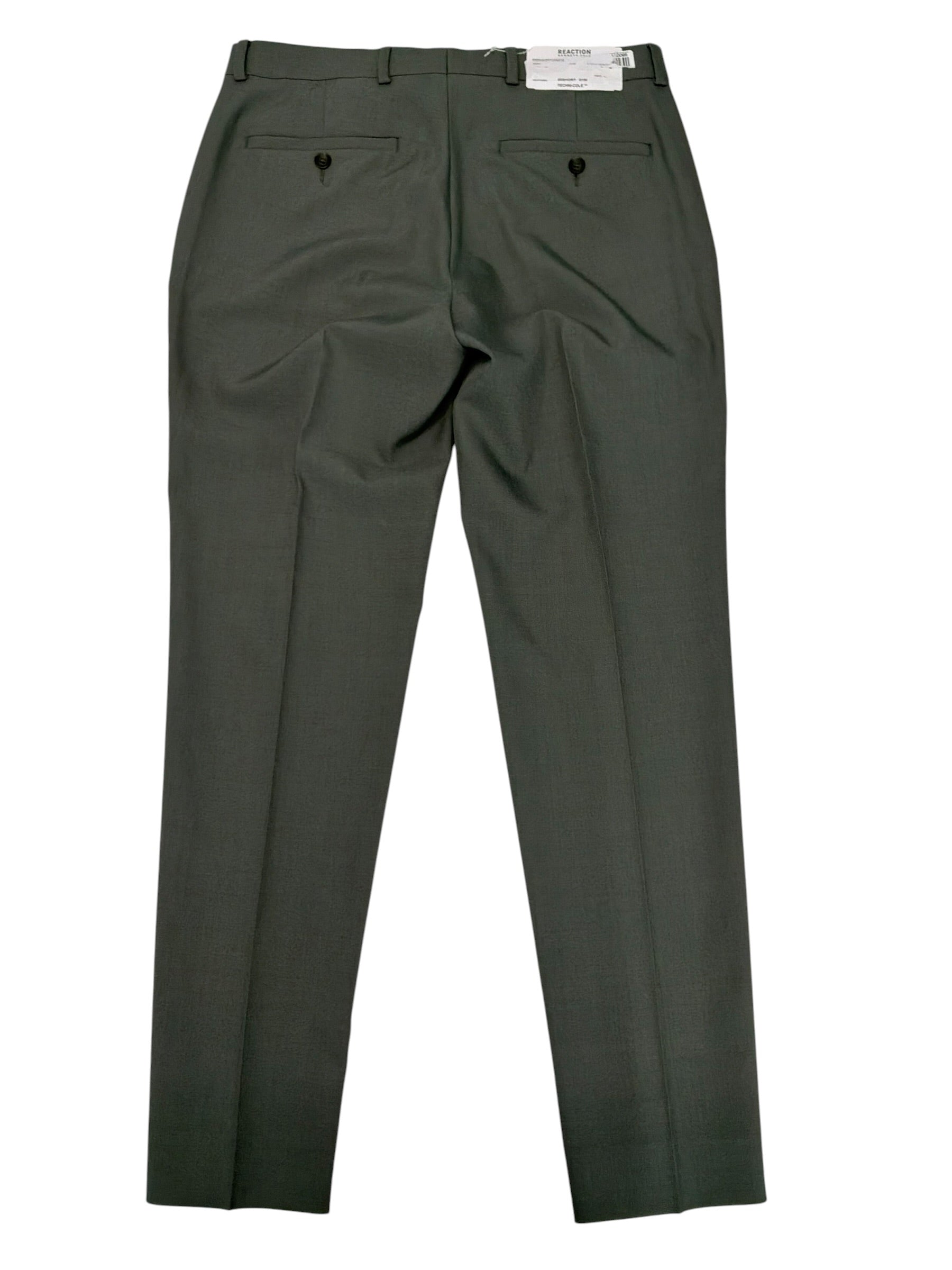 Kenneth Cole Mens Slim fit Dress Pants 31 / 32 Light Green Solid