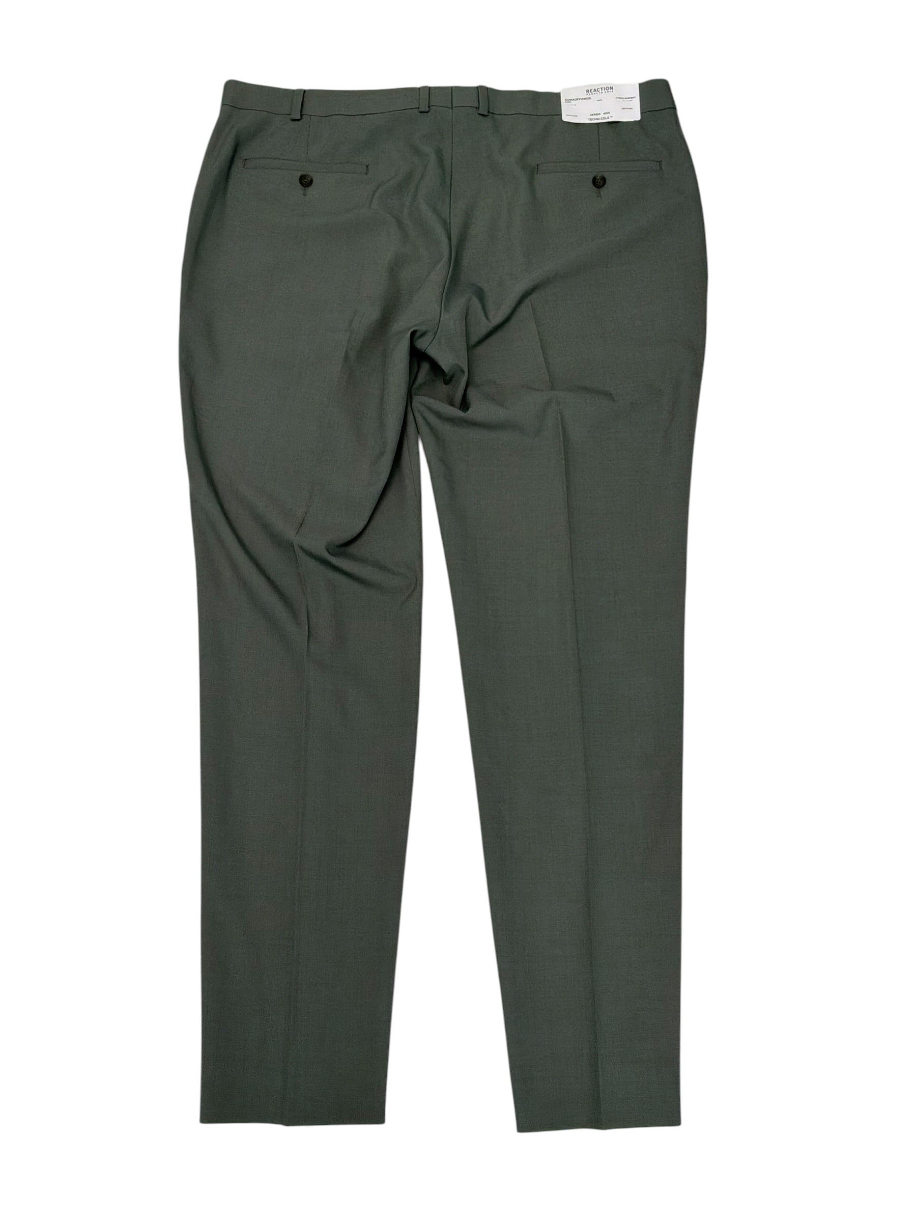 Kenneth Cole Mens Slim fit Dress Pants 40 / 32 Light Green Solid