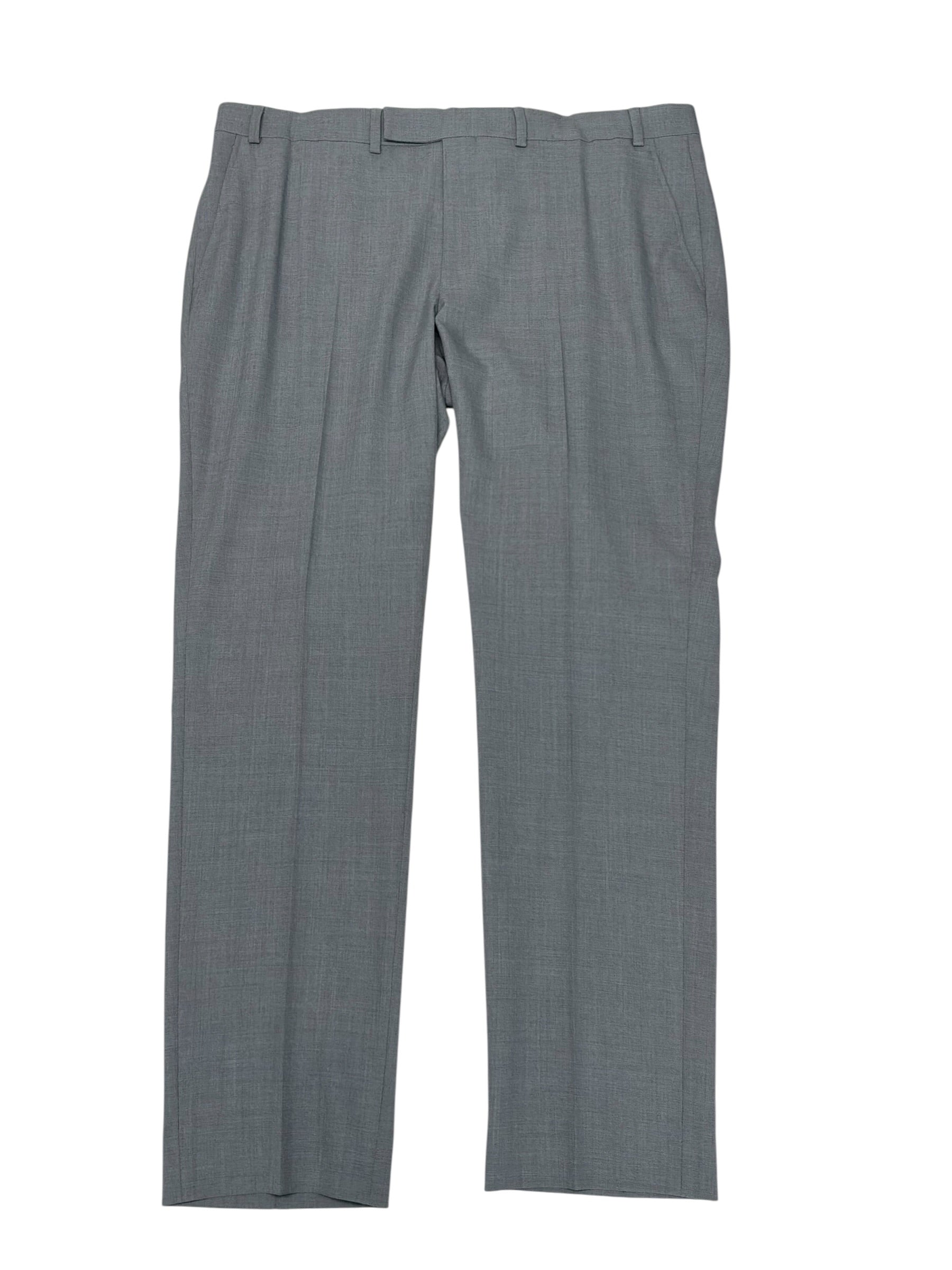 Kenneth Cole Mens Slim fit Dress Pants 40 / 32 Pale Blue Solid