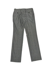 Ted Baker Mens Slim fit Wool Dress Pants 34 / 34 Black / White Plaid