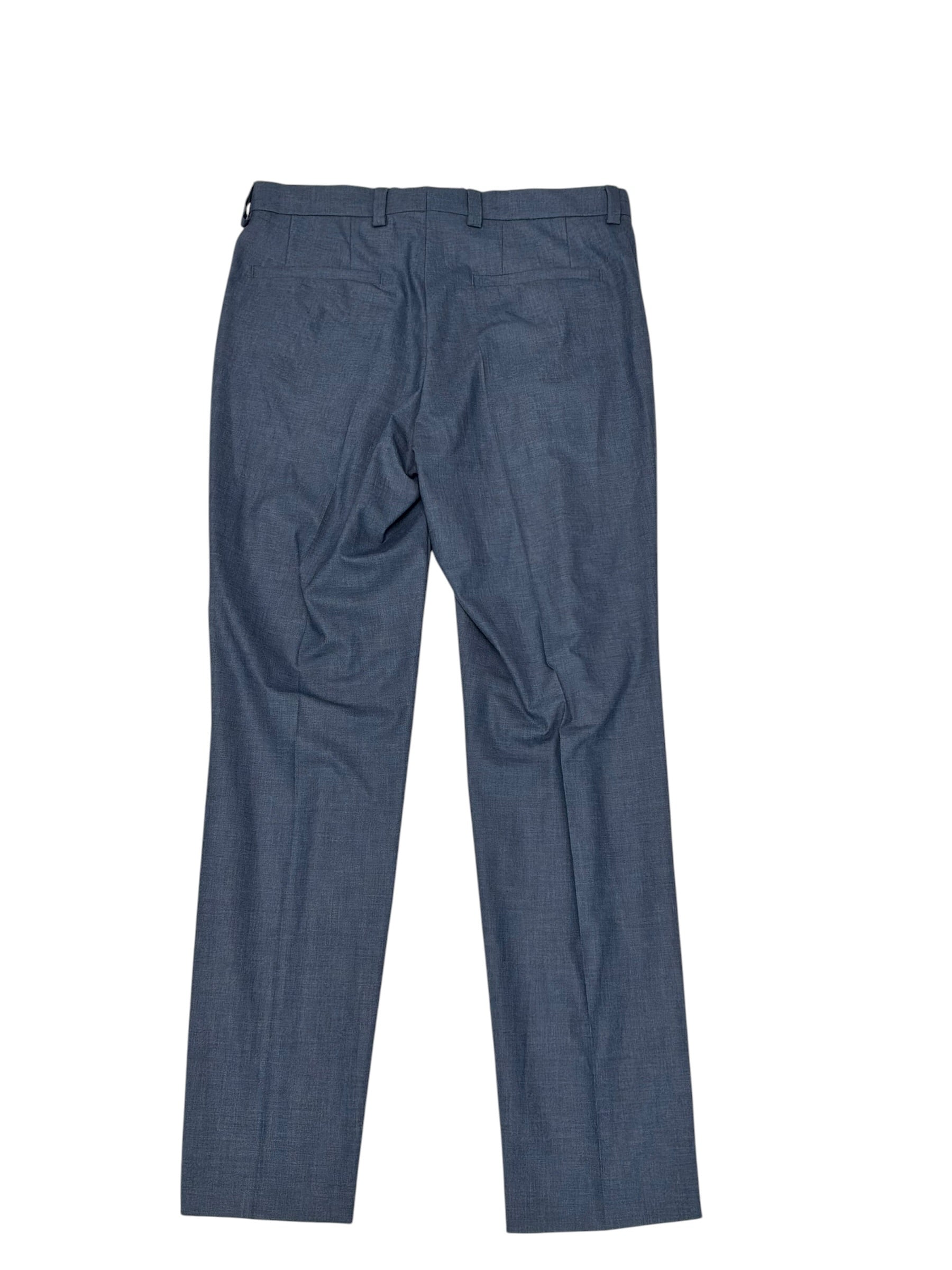 Hugo Boss Mens Slim fit Wool Dress Pants 32 / 32 Light Blue Solid