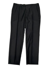 Canali Mens Classic fit Wool Dress Pants 38 / 32 Black Solid