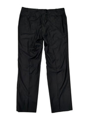 Canali Mens Classic fit Wool Dress Pants 38 / 32 Black Solid
