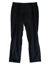Hugo Boss Mens Slim fit Wool Dress Pants 36 / 32 Black Solid