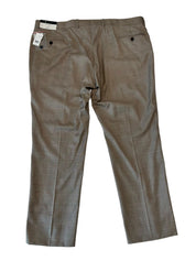 Brooks Brothers Mens Classic fit Wool Dress Pants 42 / 30 Tan Plaid