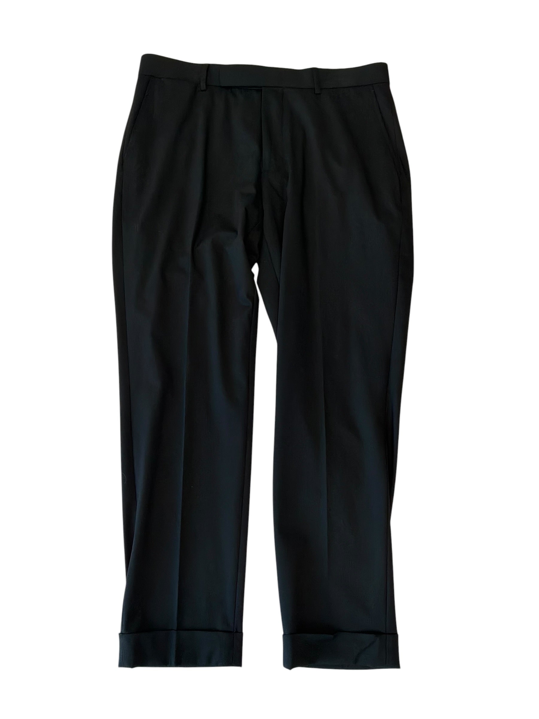 Polo Ralph Lauren Mens Classic fit Wool Dress Pants 34 / 30 Black Solid