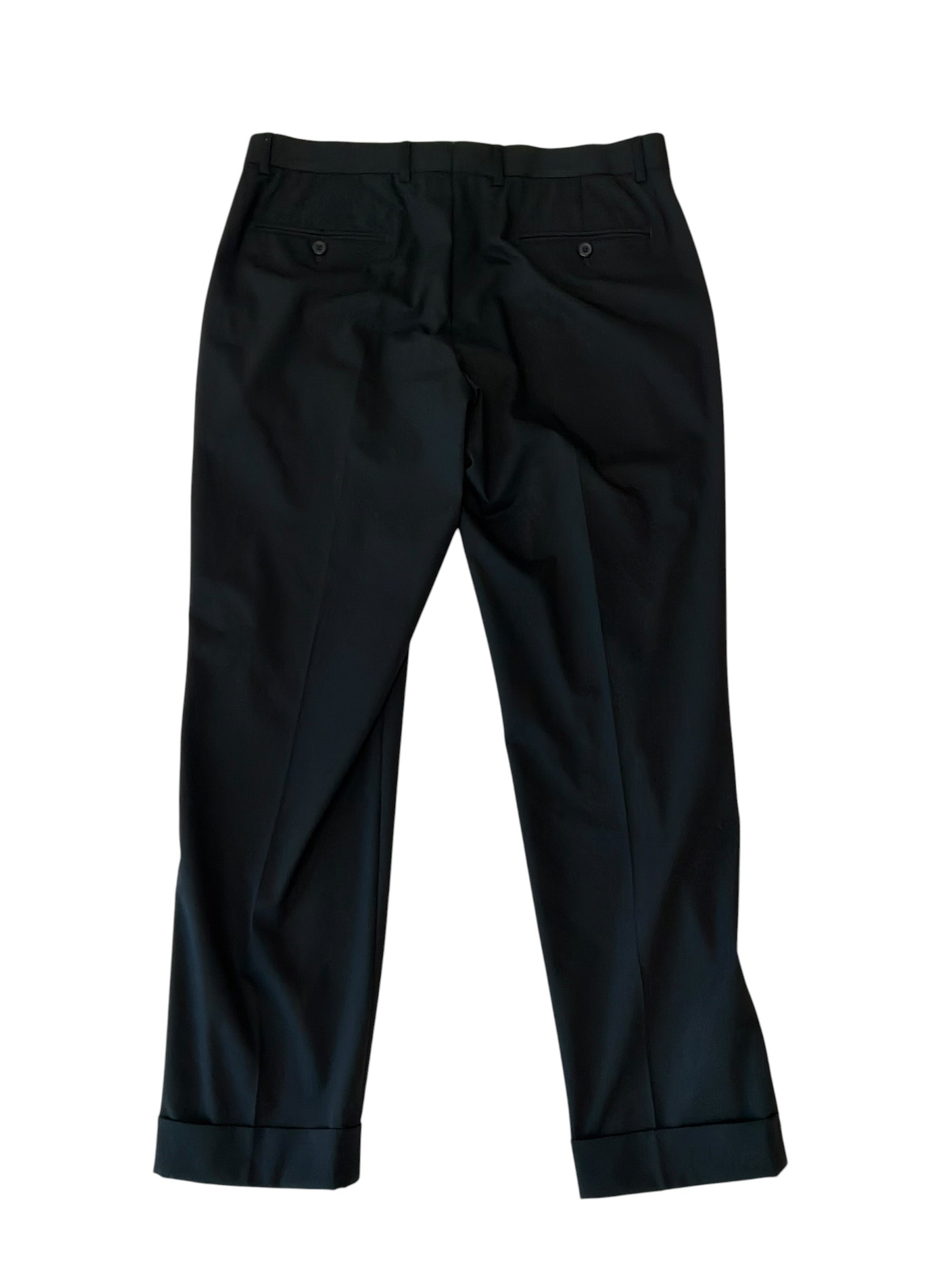 Polo Ralph Lauren Mens Classic fit Wool Dress Pants 34 / 30 Black Solid