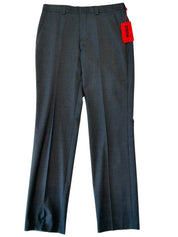 Hugo Boss Mens Slim fit Wool Dress Pants 30 / 32 Dark Grey Solid