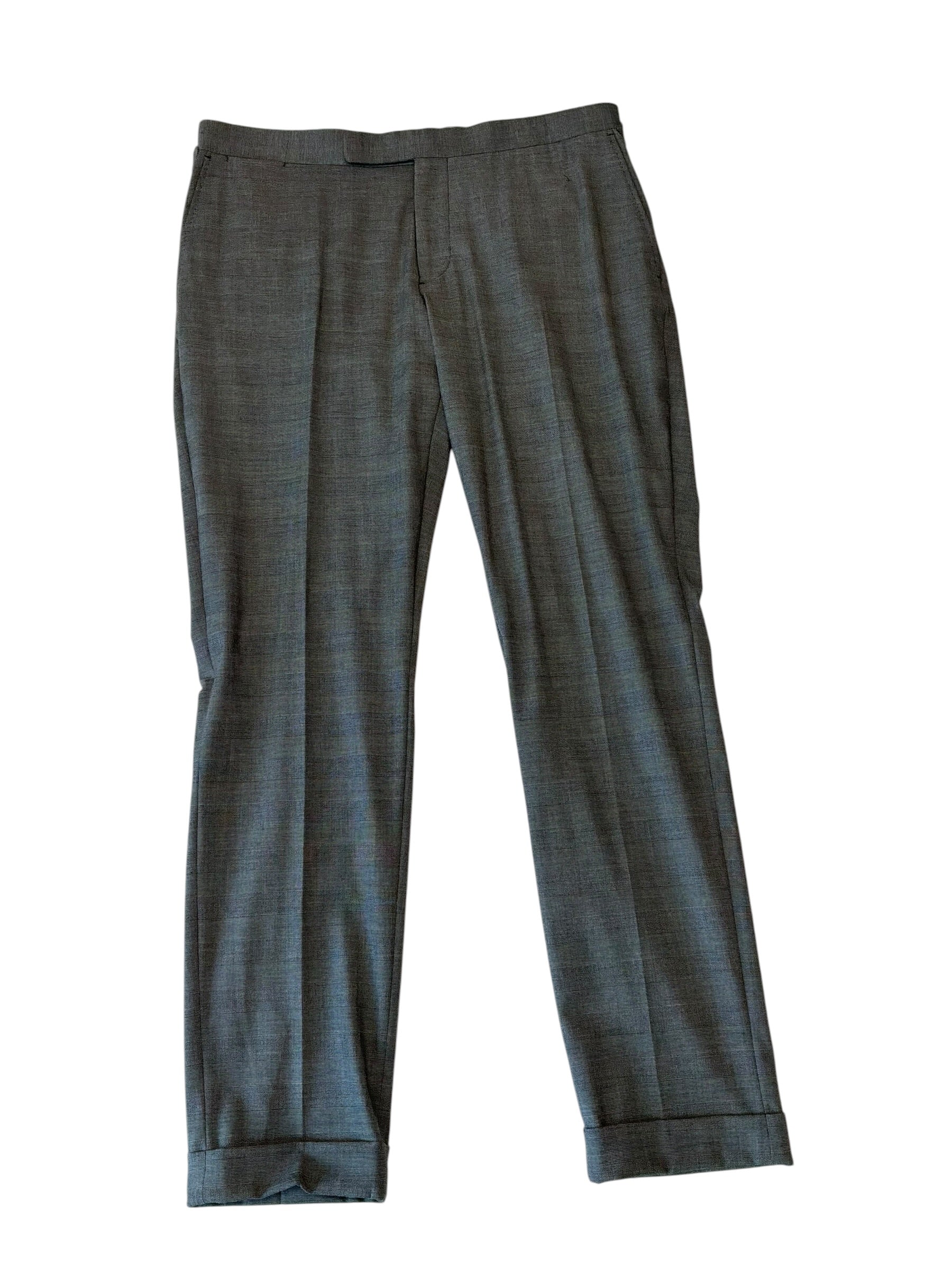 Polo Ralph Lauren Mens Classic fit Wool Dress Pants 38 / 34 Grey Plaid