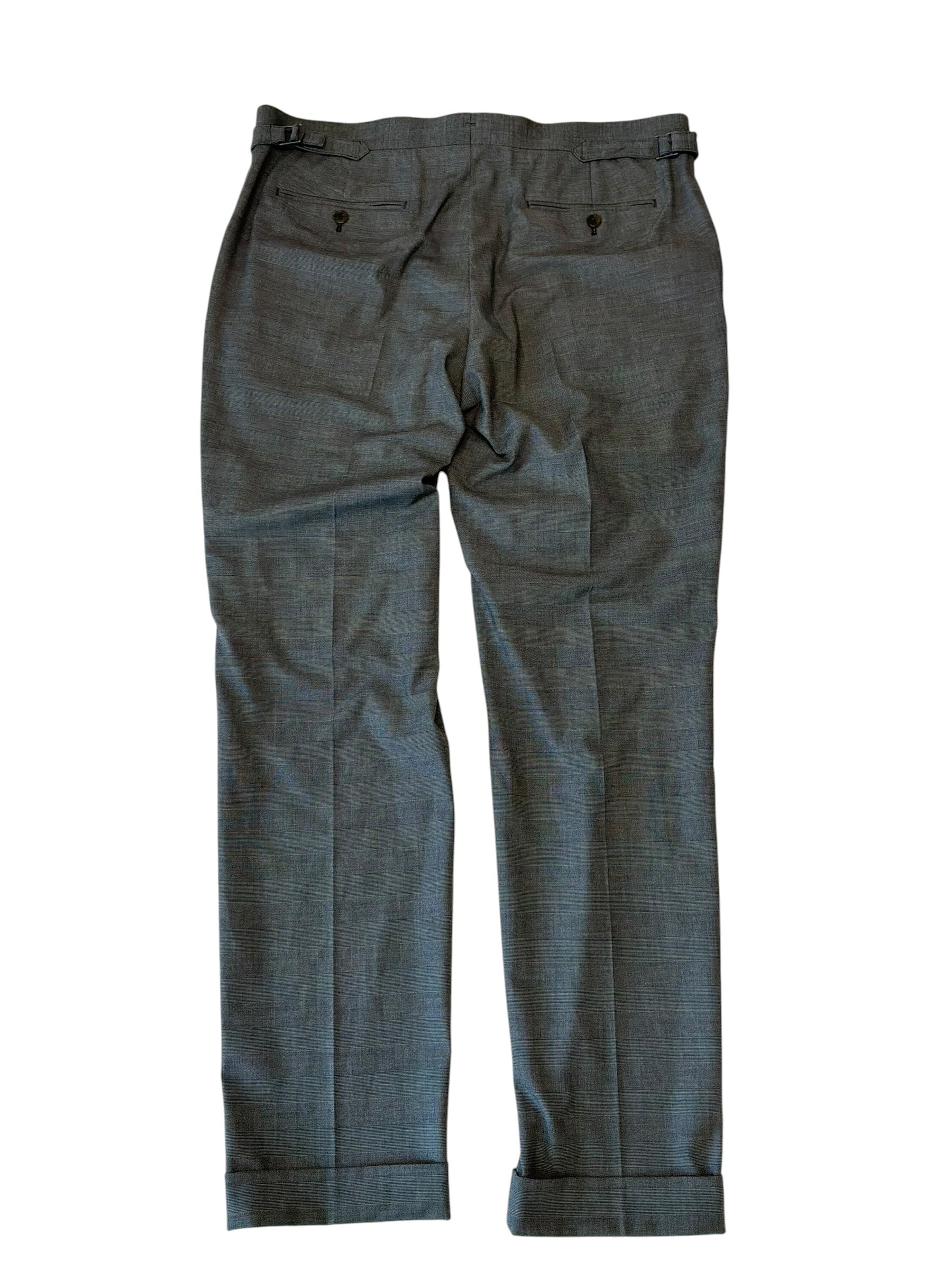 Polo Ralph Lauren Mens Classic fit Wool Dress Pants 38 / 34 Grey Plaid