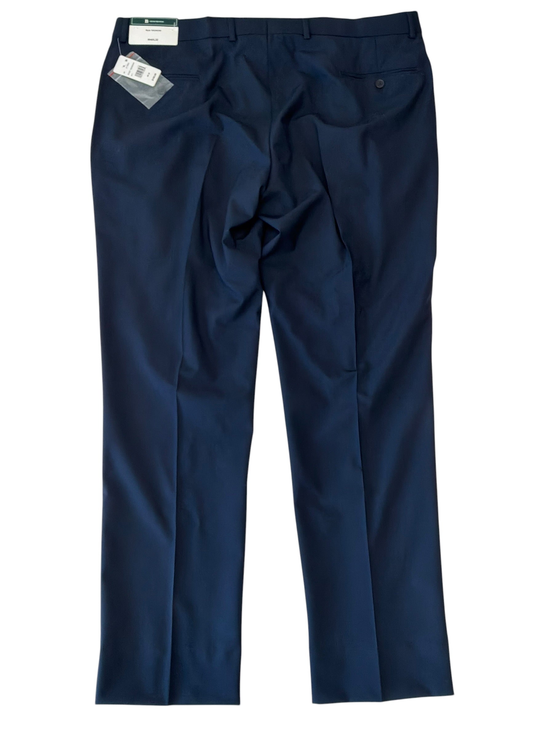 Brooks Brothers Mens Classic fit Wool Dress Pants 40 / 32 Navy Blue Solid