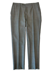 Canali Mens Modern fit Wool Dress Pants 34 / 32 Grey Solid