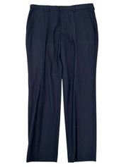 Hugo Boss Mens Slim fit Wool Dress Pants 38 / 32 Navy Bllue Solid