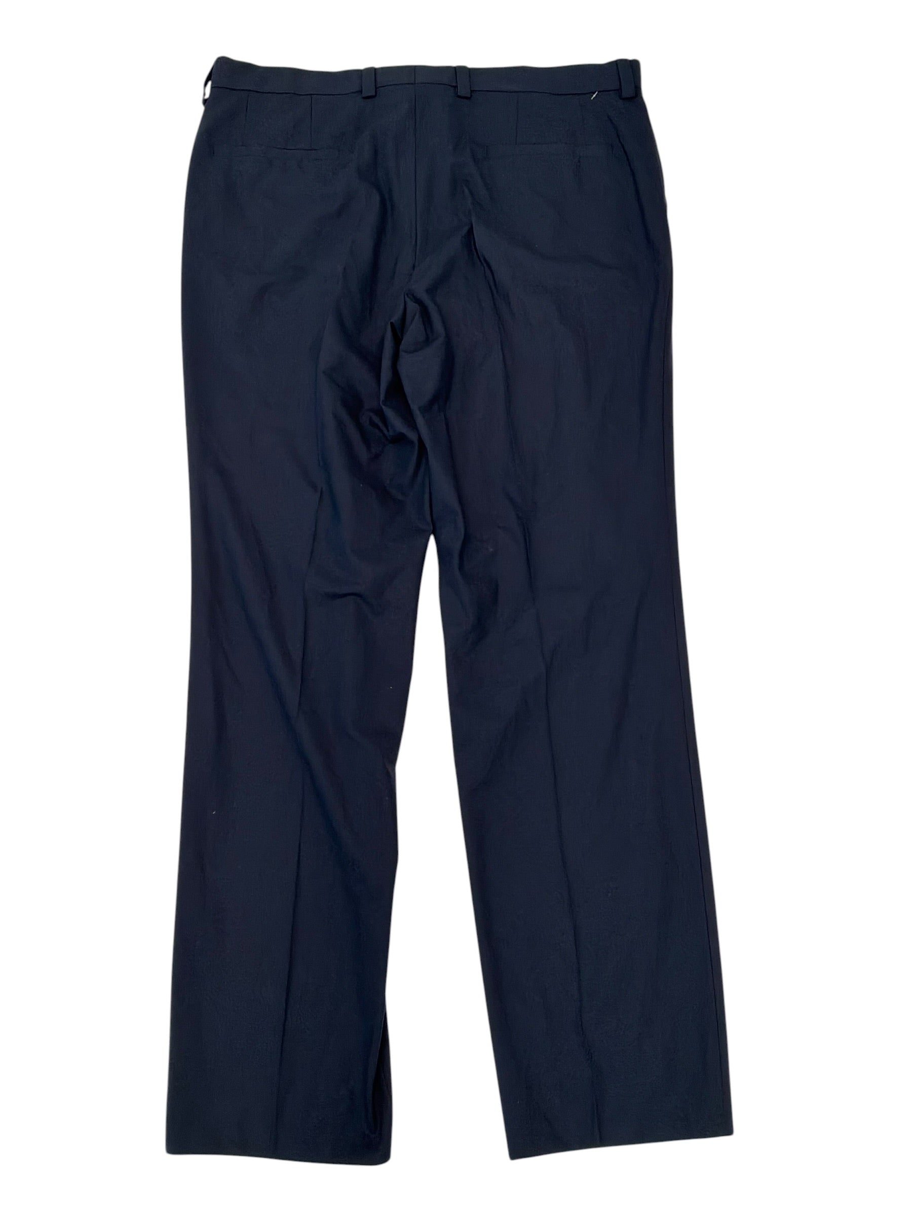 Hugo Boss Mens Slim fit Wool Dress Pants 38 / 32 Navy Bllue Solid