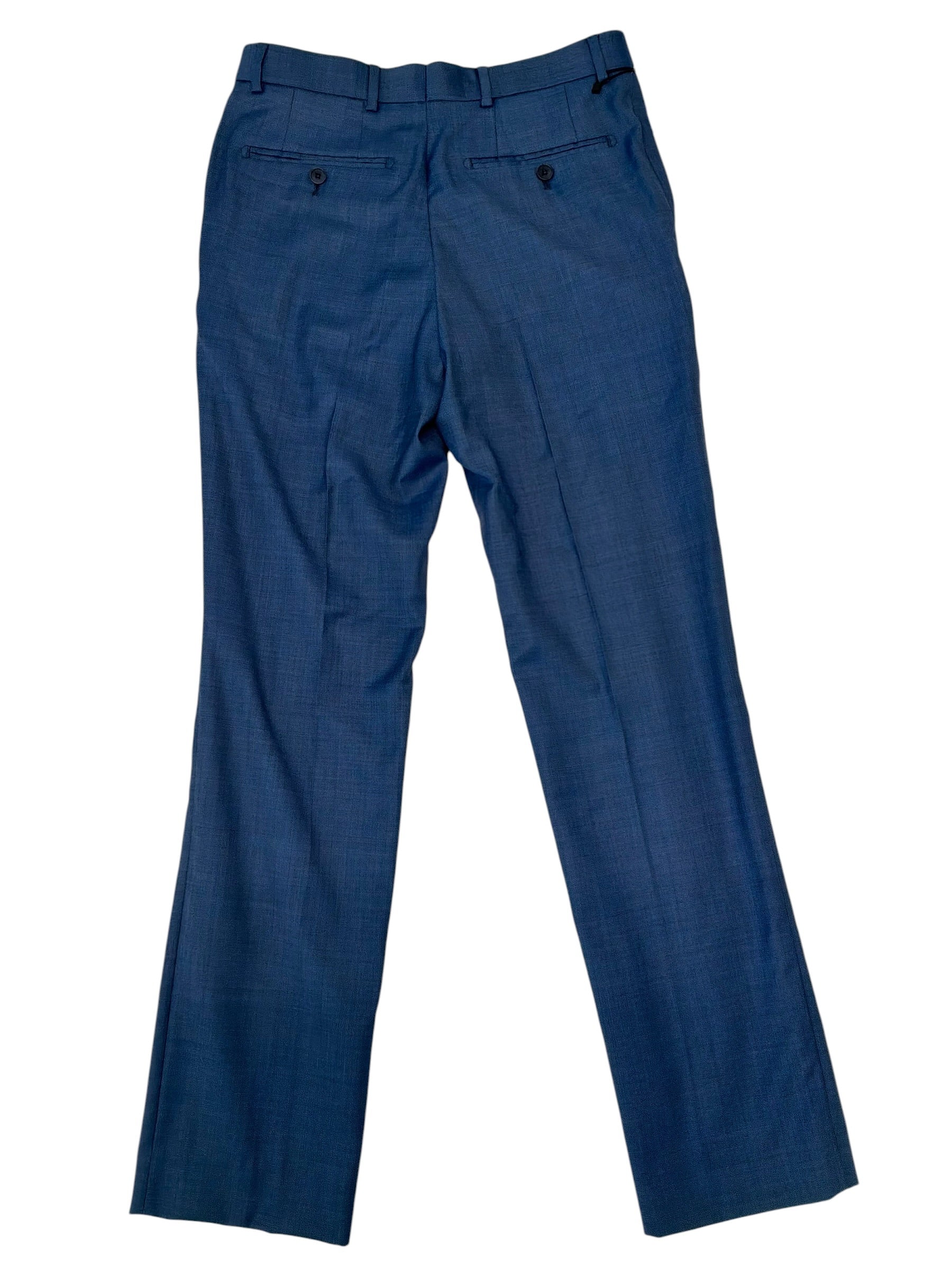 Ted Baker Mens Slim fit Wool Dress Pants 28 / 32 Blue Solid