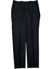 Hugo Boss Mens Slim fit Wool Dress Pants 36 / 34 Black Solid