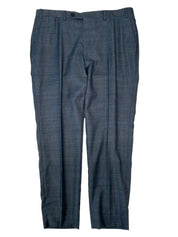 Canali Mens Regular fit Wool Dress Pants 34 / 29 Blue Solid