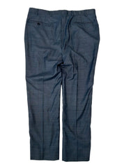 Canali Mens Regular fit Wool Dress Pants 34 / 29 Blue Solid