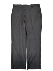 The Men's Store Mens Regular fit Wool Dress Pants 36 / 30 Grey Solid