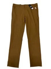 Galaxy Mens Slim fit Chinos 32 / 30 Brown Solid
