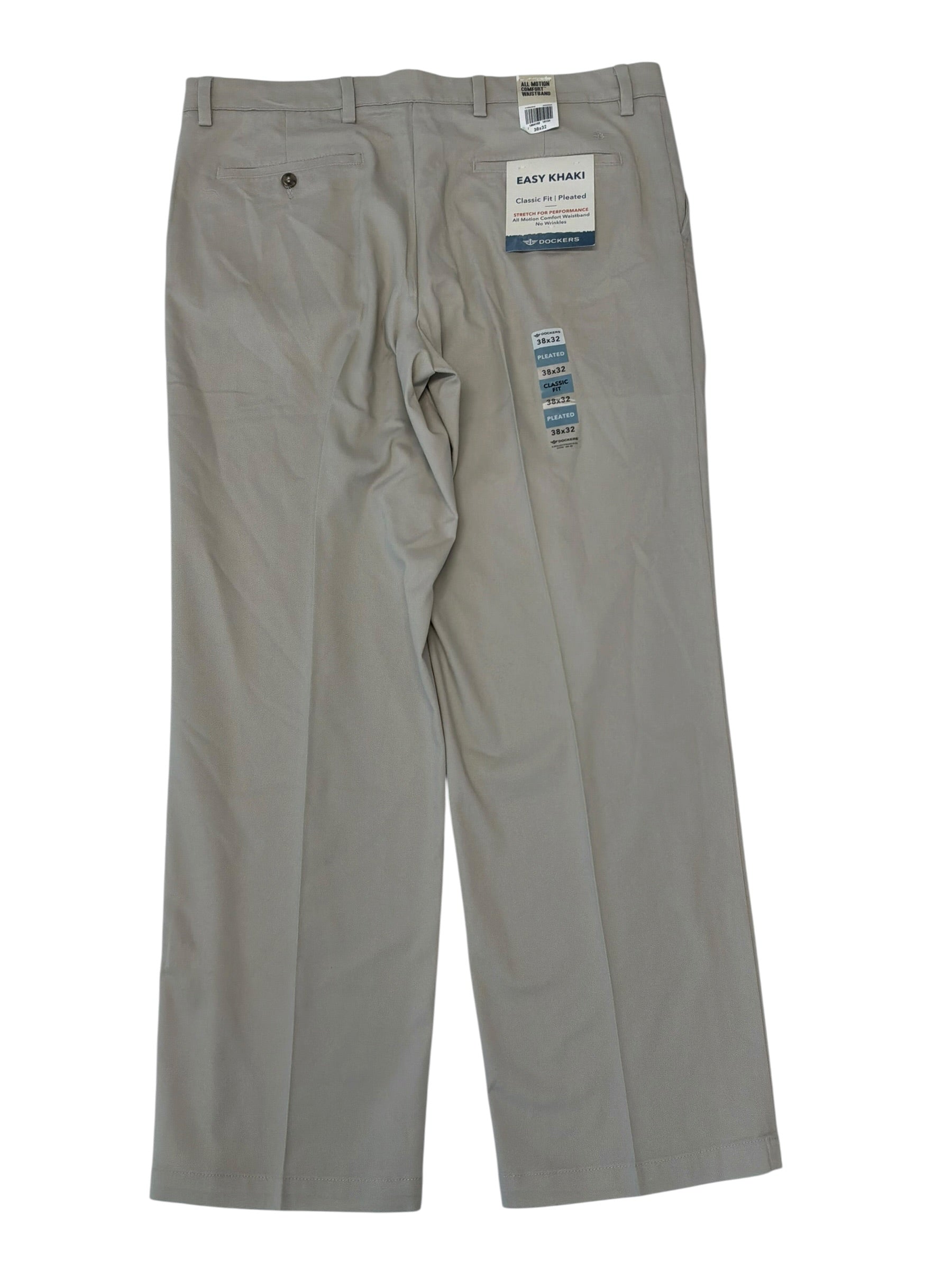 Dockers Mens Classic fit Cotton Chinos 38 / 32 Beige Solid