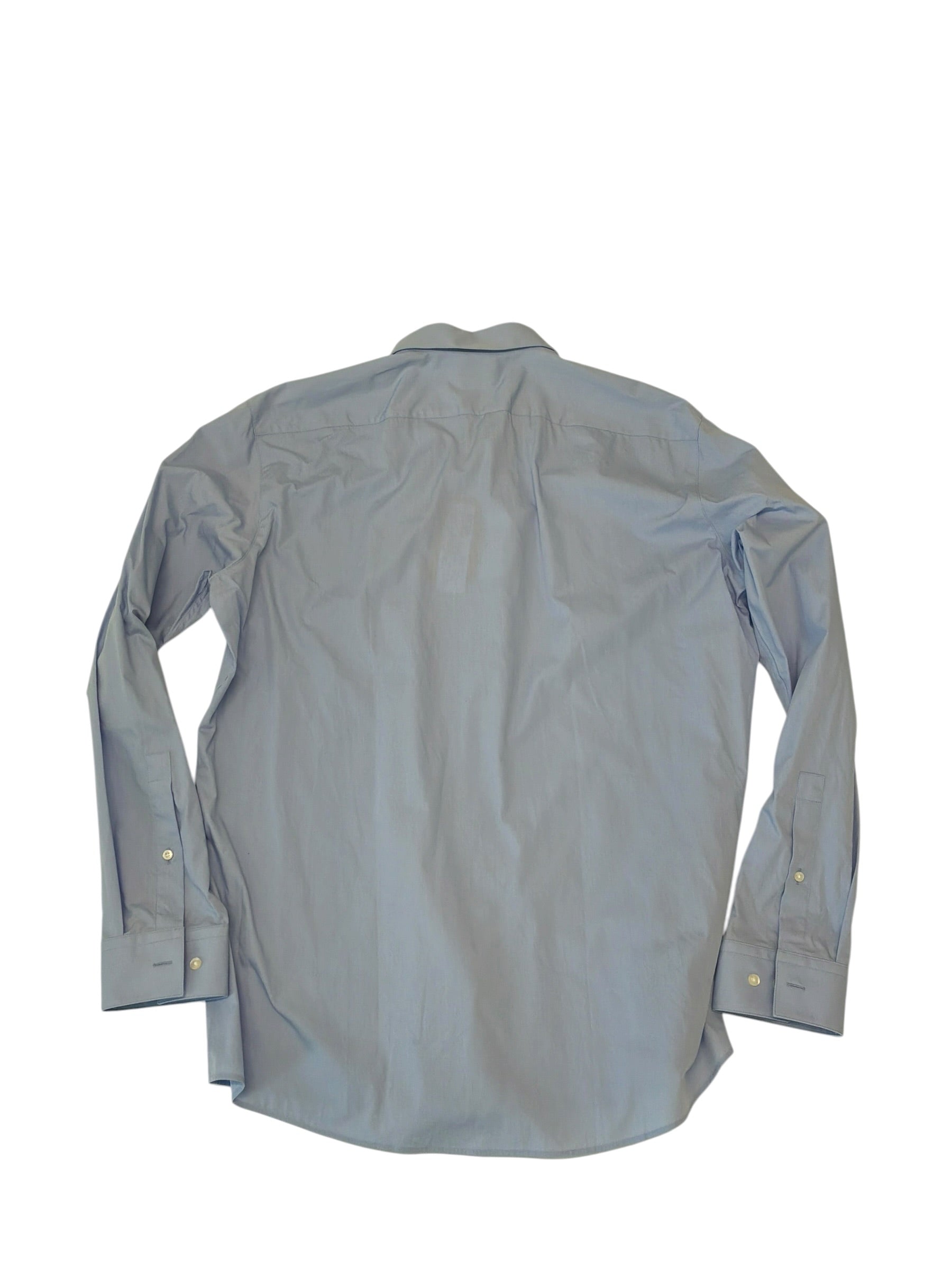 Hugo Boss Mens Slim fit Dress Shirt Shirt XL / 17 Blue Solid