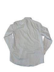 Calvin Klein Mens Slim fit Dress Shirt Shirt L / 16 White Solid