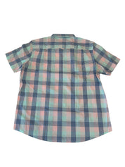 Club Room Mens Regular fit Casual Shirt XXL Pink / Blue Plaid