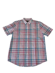 Club Room Mens Regular fit Casual Shirt Large Purple Plaid