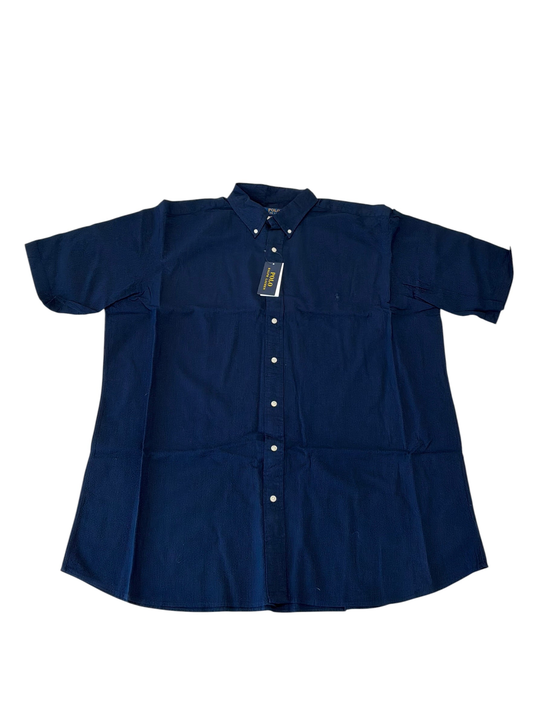 Polo Ralph Lauren Mens Regular fit Casual Shirt 2LT Navy Blue Solid