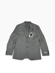 Kenneth Cole Mens Slim fit Suit Jacket Blazer 40 R Light Grey Solid