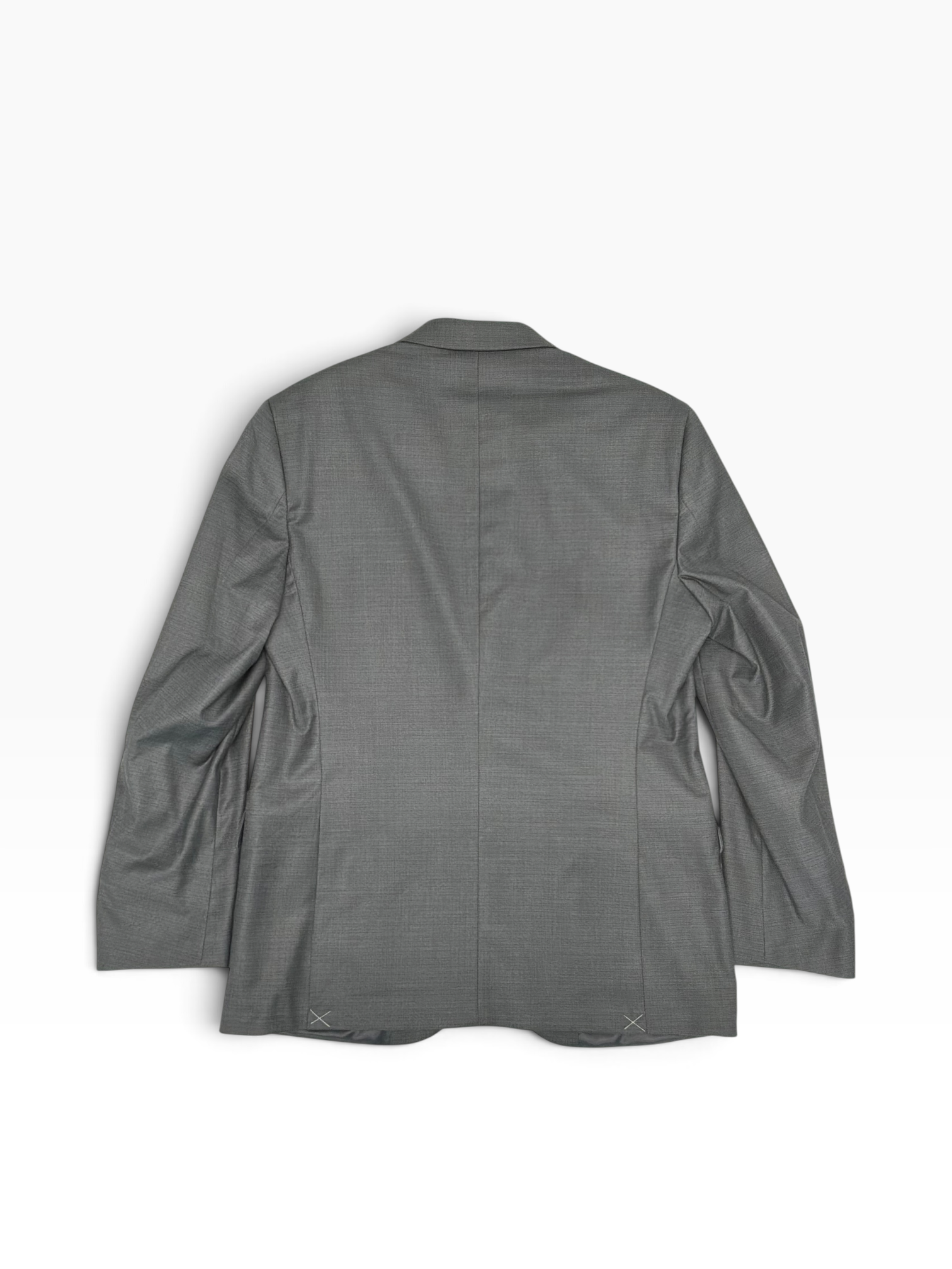 Kenneth Cole Mens Slim fit Suit Jacket Blazer 40 R Light Grey Solid