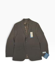 Kenneth Cole Mens Slim fit Suit Jacket Blazer 38 S Brown Solid