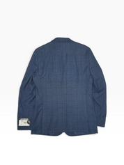 Nick Graham Mens Slim fit Suit Jacket Blazer 38 R Blue Plaid