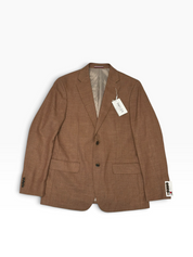 Tommy Hilfiger Mens Slim fit Suit Jacket Blazer 40 R Rust Brown Solid