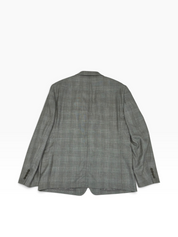 Calvin Klein Mens Slim fit Wool Sport Coat Blazer 46 R Grey Plaid