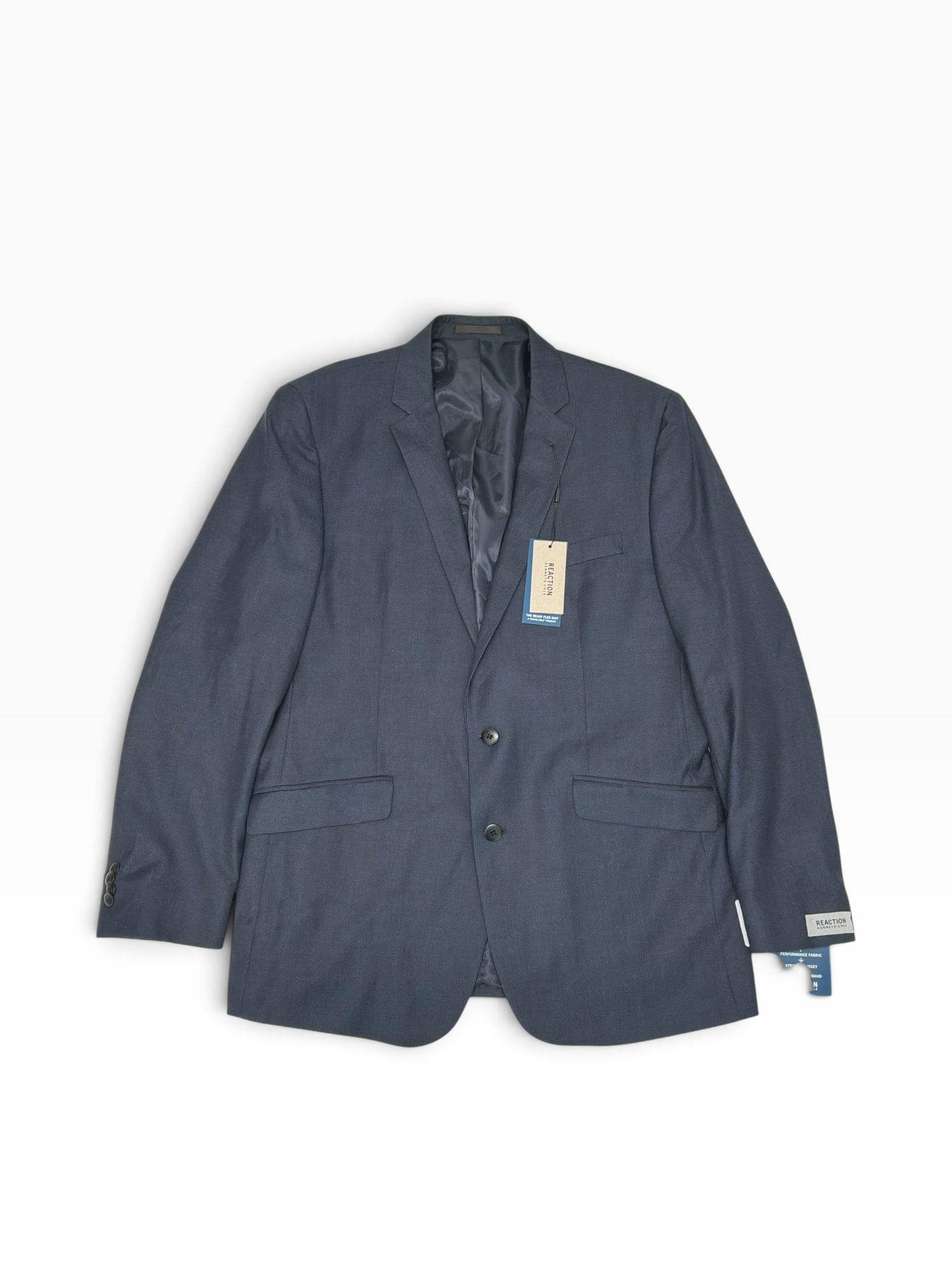 Calvin Klein Mens Slim fit Suit Jacket Blazer 42 R Navy Solid