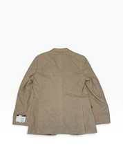 Nautica Mens Slim fit Linen Sport Coat Blazer 42 L Tan Solid