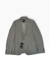 Hugo Boss Mens Slim fit Cotton Sport Coat Blazer 42 R Grey Solid