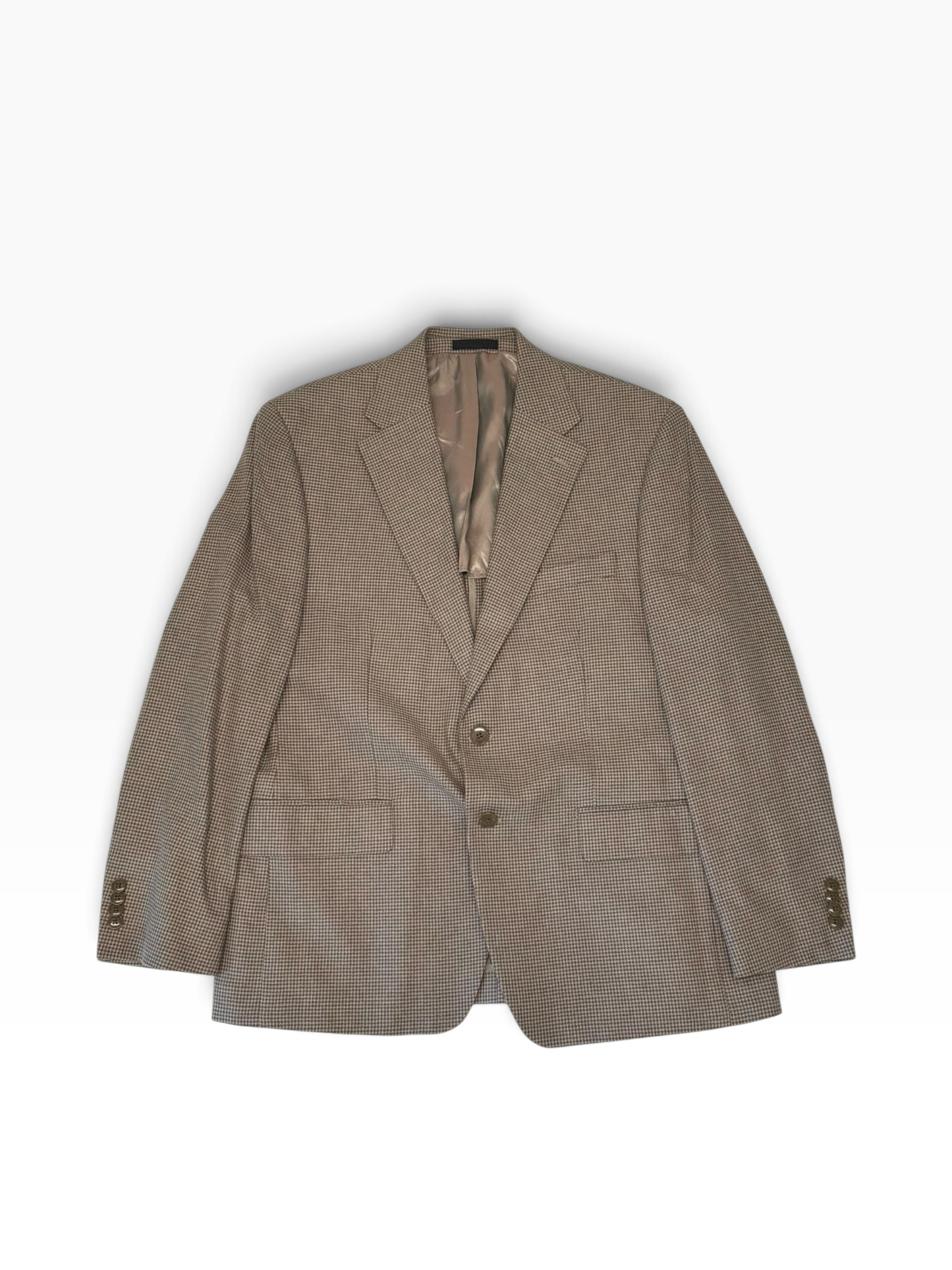 Michael Kors Mens Regular fit Linen Sport Coat Blazer 42 S Tan Check
