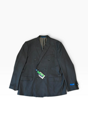 Gino Vitale Mens Regular fit Double Breasted Suit Jacket Blazer 48 R Grey Solid