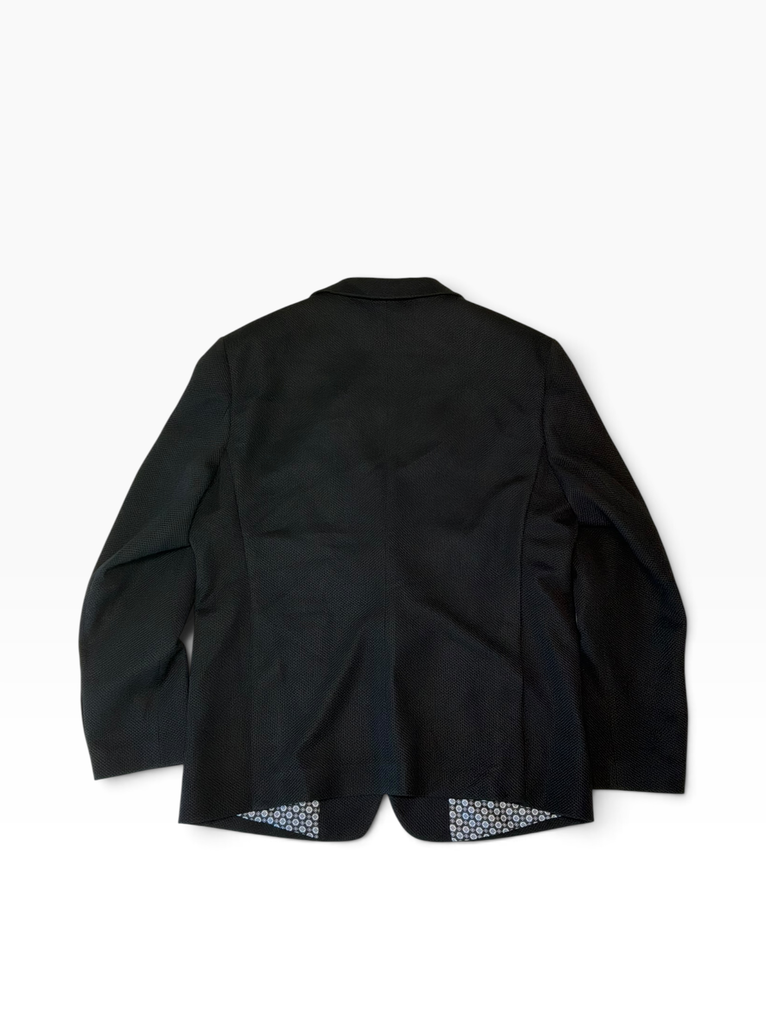 Tom Baine Mens Slim fit Sport Coat Blazer XXXL 3XL Black Solid