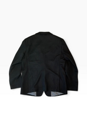 Tom Baine Mens Slim fit Sport Coat Blazer XXXL 3XL Black Solid