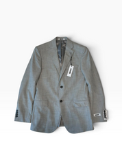 Dkny Mens Slim fit Suit Jacket Blazer 38 R Light Grey Solid