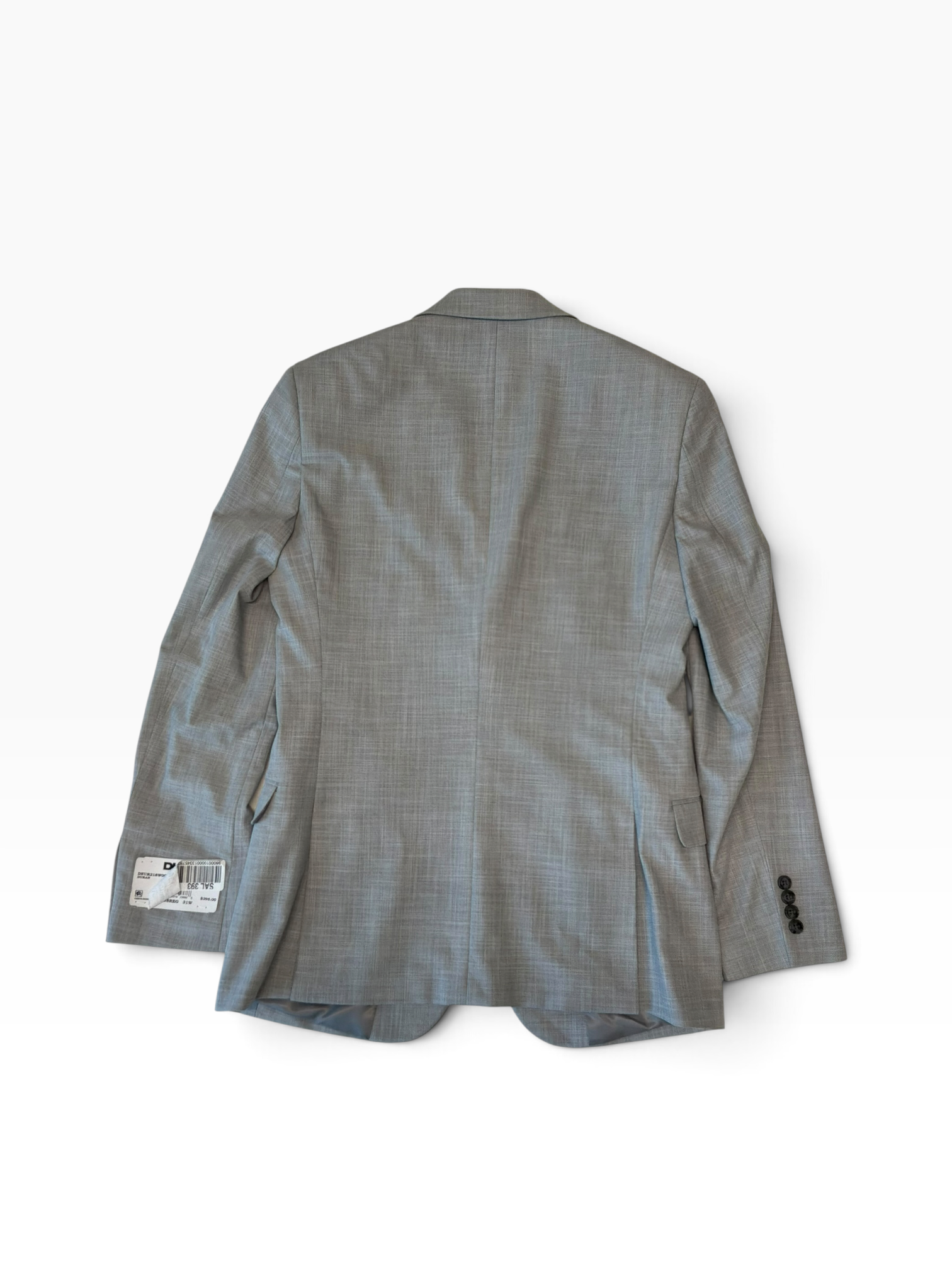 Dkny Mens Slim fit Suit Jacket Blazer 38 R Light Grey Solid