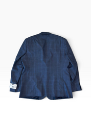 Dkny Mens Slim fit Suit Jacket Blazer 48 R Blue Plaid