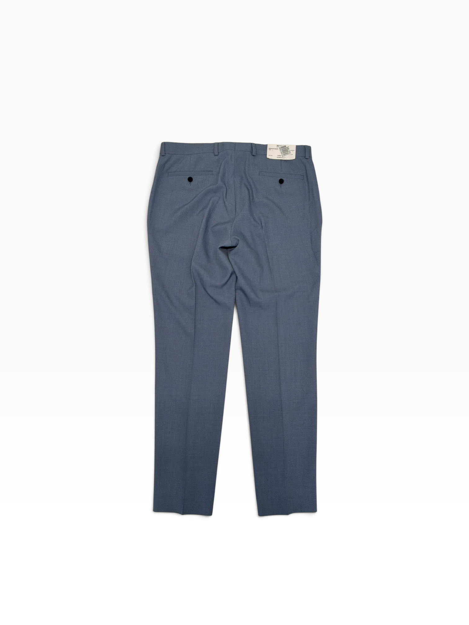Kenneth Cole Mens Slim fit Dress Pants 37 / 32 Blue Solid